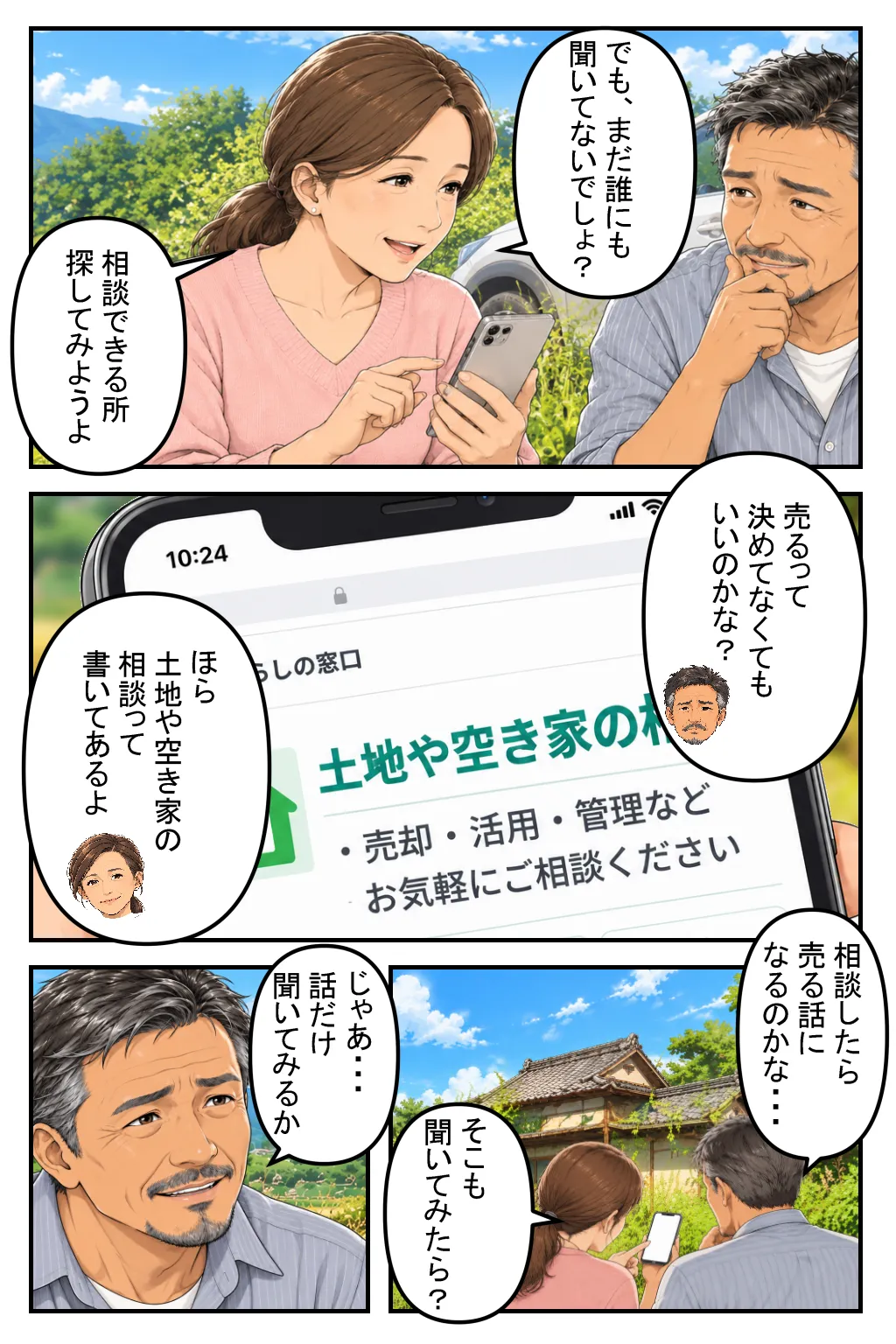 藍ランド不動産 漫画2ページ目