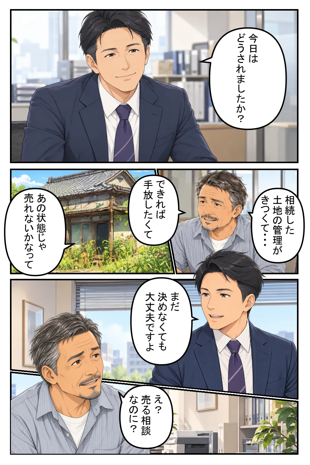 藍ランド不動産 漫画3ページ目