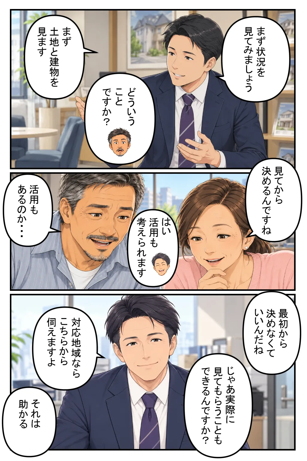 藍ランド不動産 漫画4ページ目